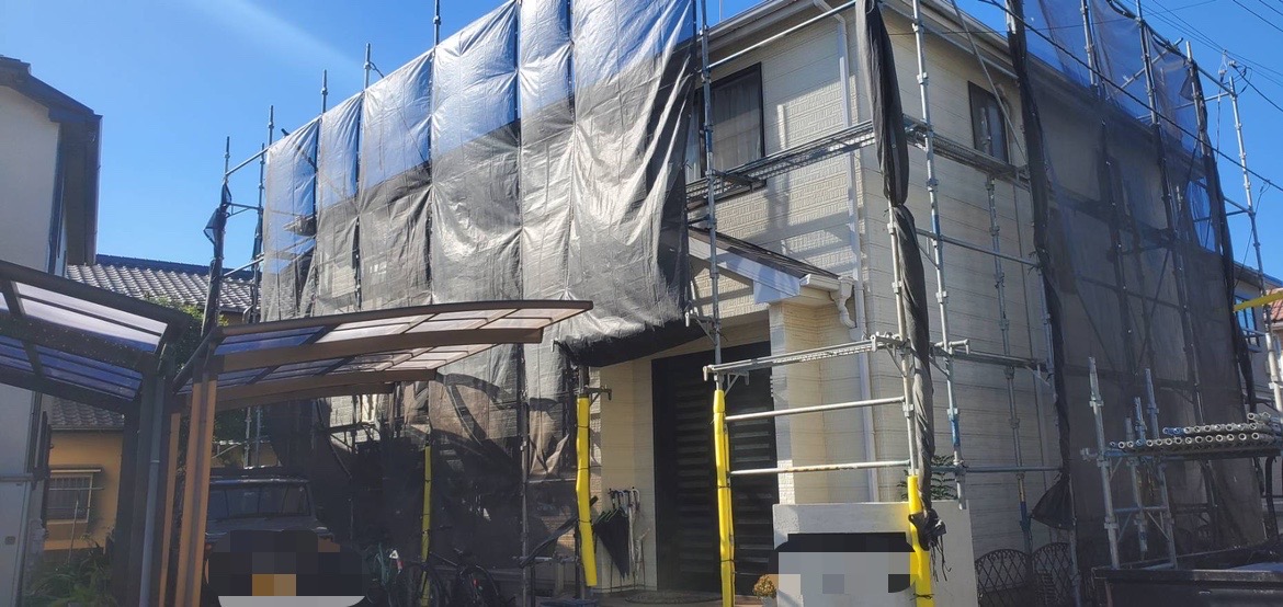 船橋市 外壁塗装 屋根工事が始まりました！