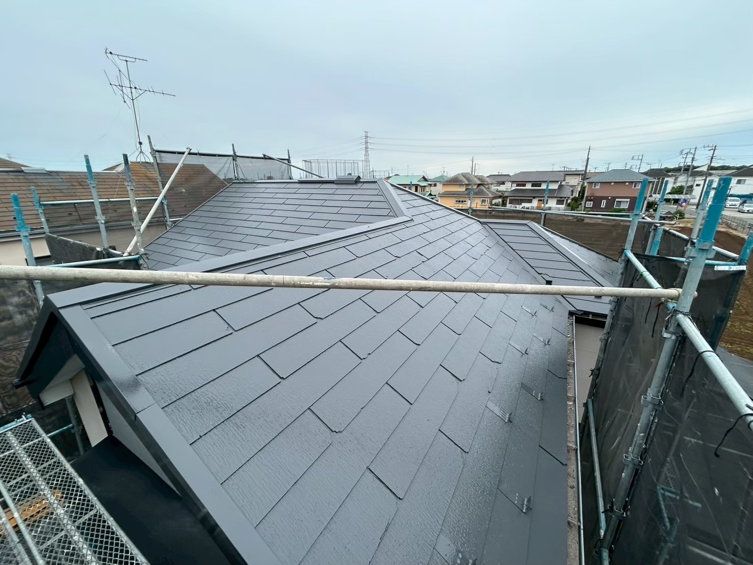 【千葉県船橋市丸山】K様邸　屋根塗装工事の施工事例