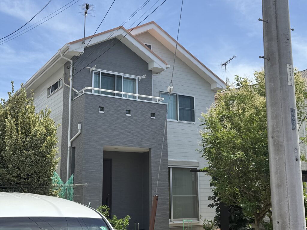 【船橋市飯山満】外壁塗装・屋根塗装の施工事例｜シリコン塗料で10年メンテナンスを考えた塗装