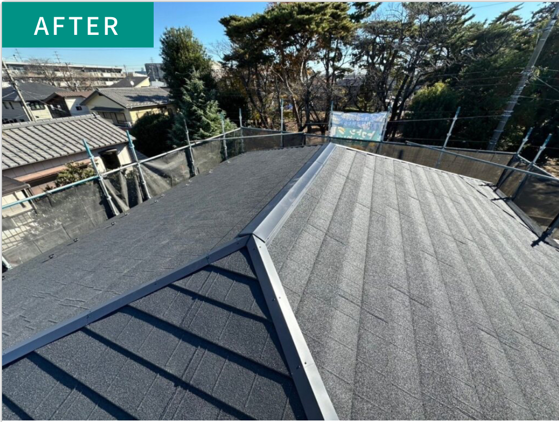 船橋市高根台のディプロマットスター屋根カバー工法の施工事例