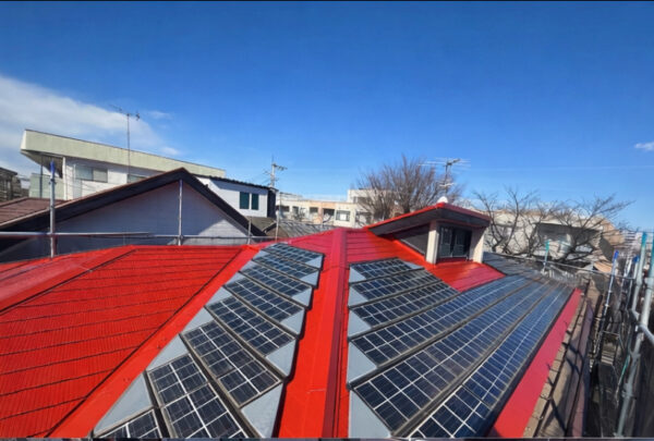 船橋市二和東の屋根塗装施工事例｜シリコン塗料で自然な仕上がりに