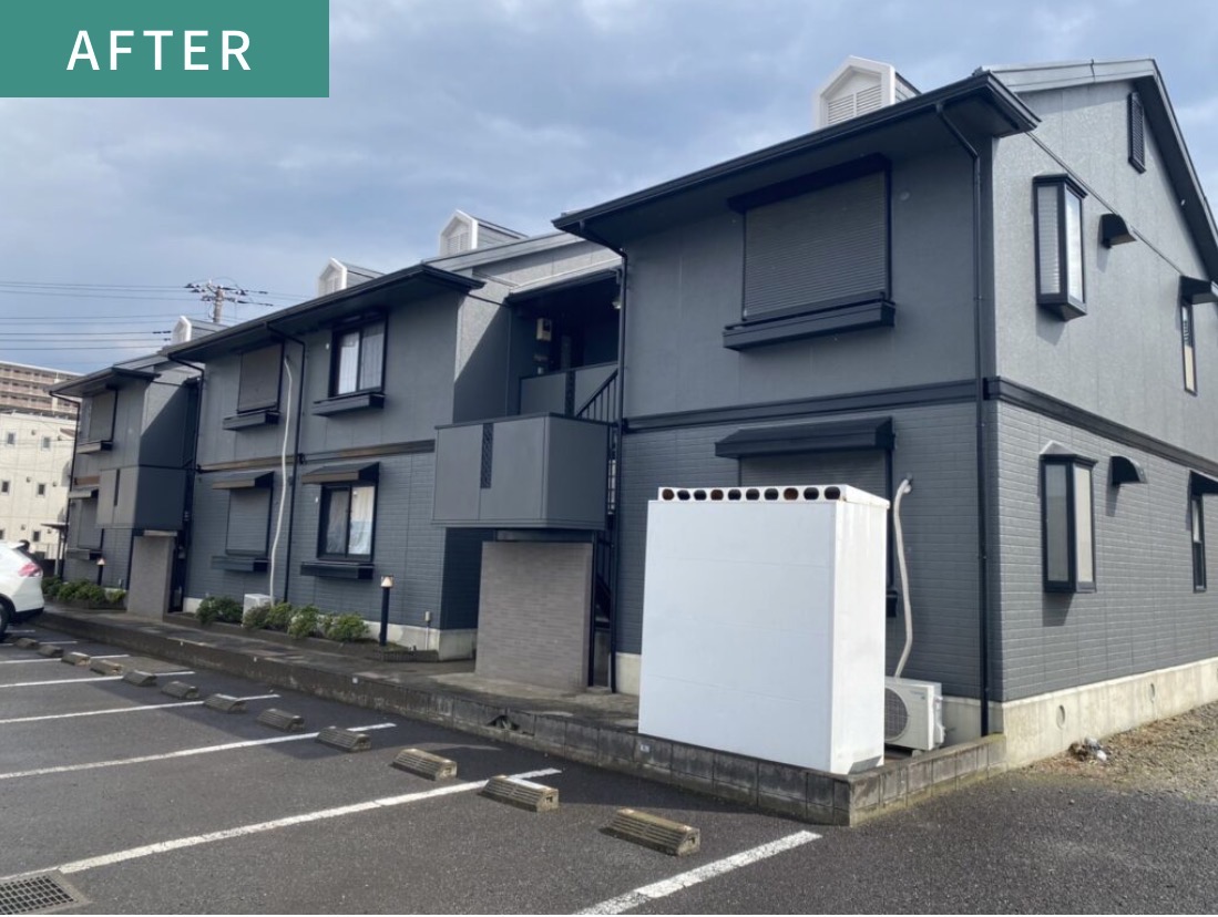 大和ハウスのアパート外壁塗装 船橋市前貝塚 施工後